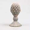 KANDELAAR DENNENAPPEL 10.5X10.5X18.3 CM 2 KLEUREN ASSORTIE METAL