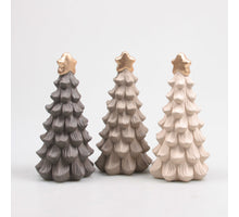 KERSTBOOM 13X13X25 CM 3 KLEUREN ASSORTIEPASTEL