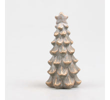 KERSTBOOM 8.5X8.5X17 CM 2 KLEUREN ASSORTIE METAL