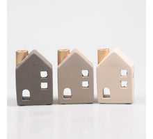 HUISJE 7.6X5.5X11.5 CM 3 KLEUREN ASSORTIE PASTEL