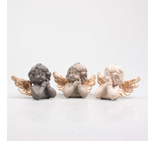 ENGEL 21.8X12.9X16.5 CM 3 KLEUREN ASSORTIE PASTEL