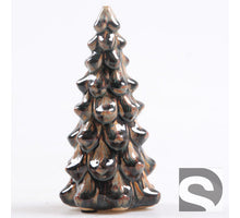 Kerstboom aardewerk Donkergroen 7x7x15 cm