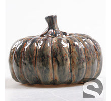 Pompoen aardewerk Donkergroen 14.5x14.5x10.5 cm