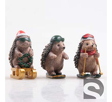 Egel Winter 3 Assortie 6 CM Polystone