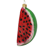Ornament Melon Glass Red 13.8cm