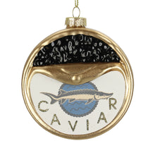 Ornament Caviar Glass Gold 9.5cm