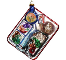 Ornament Airline Meal Glass Multi 13.3cm
