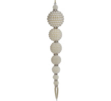 Ornament Icicle Acrylic White 21.5cm