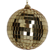 Ornament Diskokugel Glas Gold 10cm