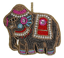 Ornament Elephant Beads Multi 10cm