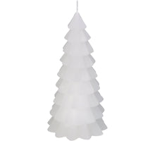 Candle Christmas Tree White 10x10x20cm