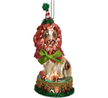 Ornament Circus Lion Glass Multi 14cm