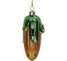 Ornament Corn Glass Yellow 11.8cm