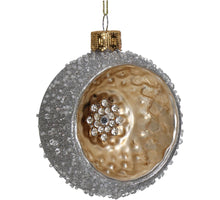 Ornament Ball Glass Ivory 8cm