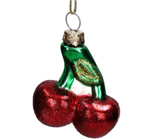 Ornament Cherry Glass Red 5.5cm