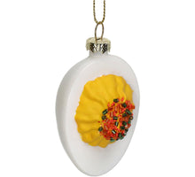 Ornament Egg Glass White 8cm