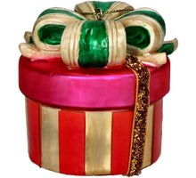 Ornament Gift Box Glass Multi 6.4cm