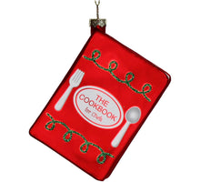 Ornament Kochbuch Glas Rot 9cm