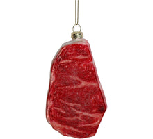 Ornament Meat Glass Red 12cm