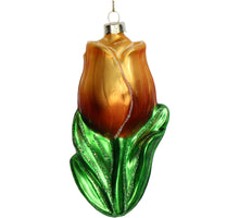 Ornament Tulip Glass Yellow 10.2cm