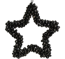 Ornamentglocken Stern Metall Anthrazit 14cm