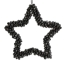 Ornamentglocken Stern Metall Anthrazit 16cm