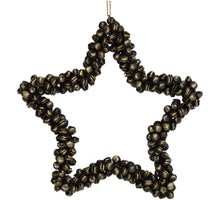 Ornament Glocken Stern Metall Bronze 16cm