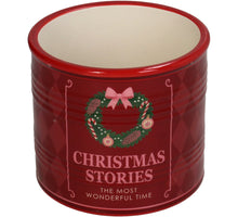 Planter Christmas Stories Dolomite Red 9.8x9.8x9cm