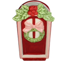 Vase Door Wreath Stoneware Multi 12.2x7.8x22.5cm
