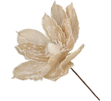 Artificial Flower Poinsettia 30cm Jute Natural