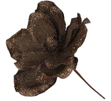 Artificial Flower Poinsettia Jute Brown 30cm