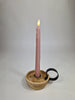 LED dinner candle drip 24cm light pink set/2 (excl. 2xAAA)