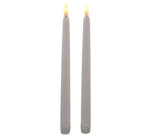 Set van 2 LED dinerkaars 38cm wit met timer (excl. 2xAA)