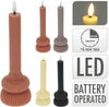 LED KAARS D7 H20CM GERIBBELD 4 ASSORTIE KLEUR EXCL 2X AAA
