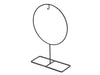 Frame Round 25cm on foot Metal black