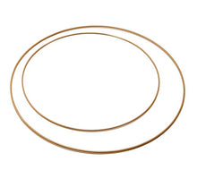 Metal ring 100cm gold (hollow tube)