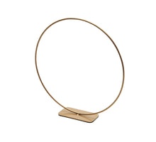 Metal ring on base 30cm gold
