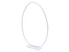 Metal egg ring on base 32x47cm white