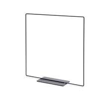 Metal square on base 20cm black
