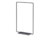 Metal rectangle on base 18x30cm black