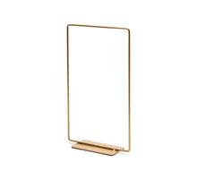 Metall Sechseck 20cm gold