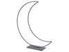 Metal moon on base 30cm black
