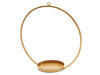 Metal ring hanging 30cm gold + tray
