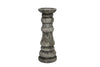 Candlestick Lava D11 H30cm stone gray