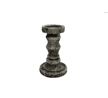 Kerzenleuchter Lava D11.5 H19cm steingrau