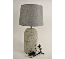 Lampvoet Aardewerk ''Rond'' D15 H39cm Grijs