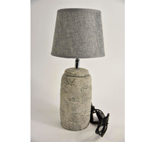 Lampvoet Aardewerk ''Rond'' D11 H29cm Grijs