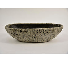 Schaal Lava ovaal S 32x16x9cm Steengrijs