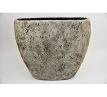 Vaas Lava ovaal XL 70x31x60cm Steengrijs