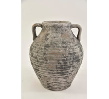 Kruik ''Raw'' met 2 oren 21x21x26cm Grey